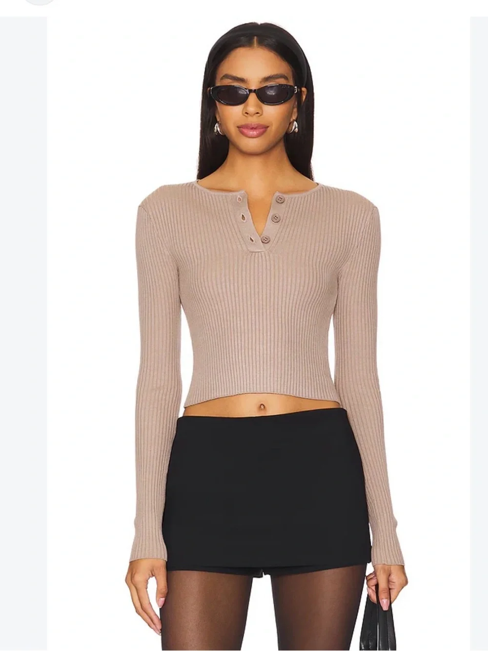 Lovers + Friends Larisa Henley in Mushroom Top